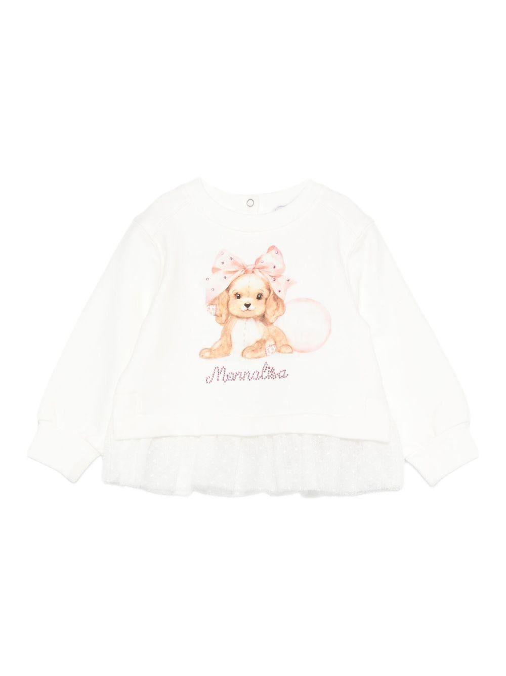 Monnalisa felpa con stampa 39F6076004 0001 MONNALISA 