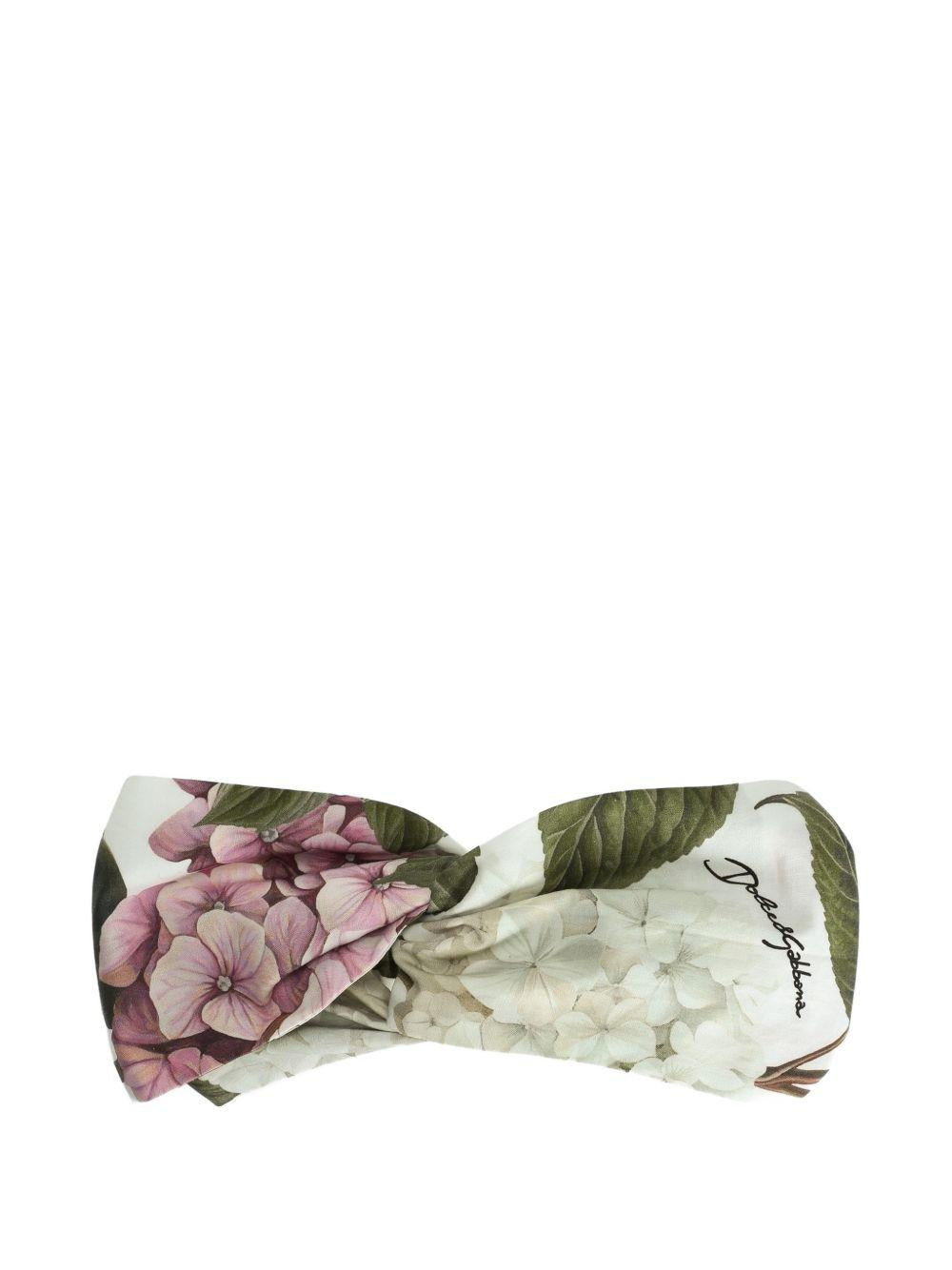 Fascia per neonata Dolce & Gabbana Kids a fiori LN5H09HS5UG HA5XG DOLCE & GABBANA KIDS 