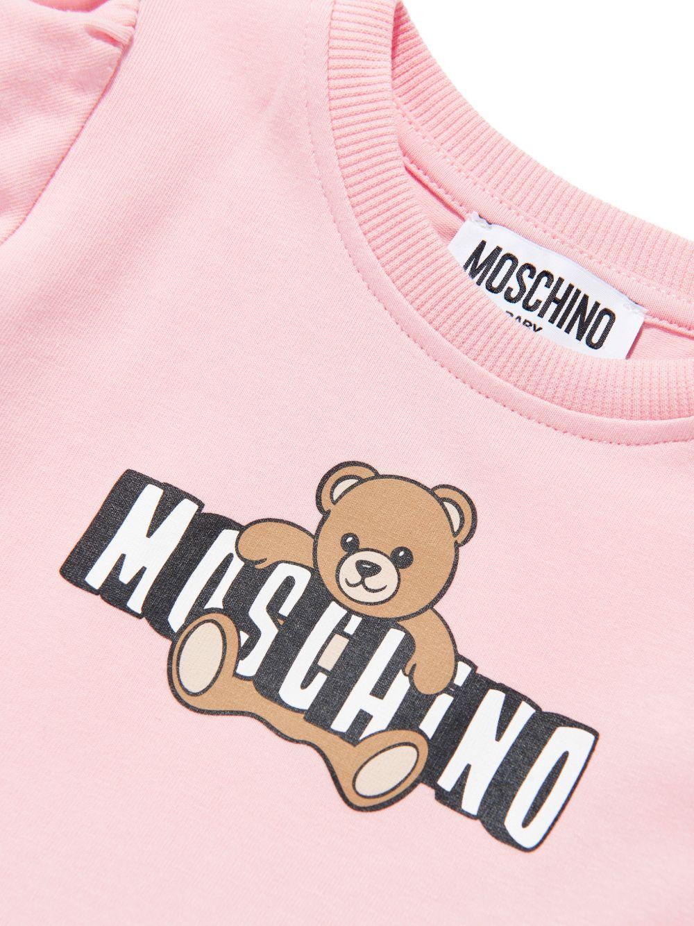 Abito per neonata Moschino Kids con teddy MAV0C7LBA00 50209 MOSCHINO KIDS 
