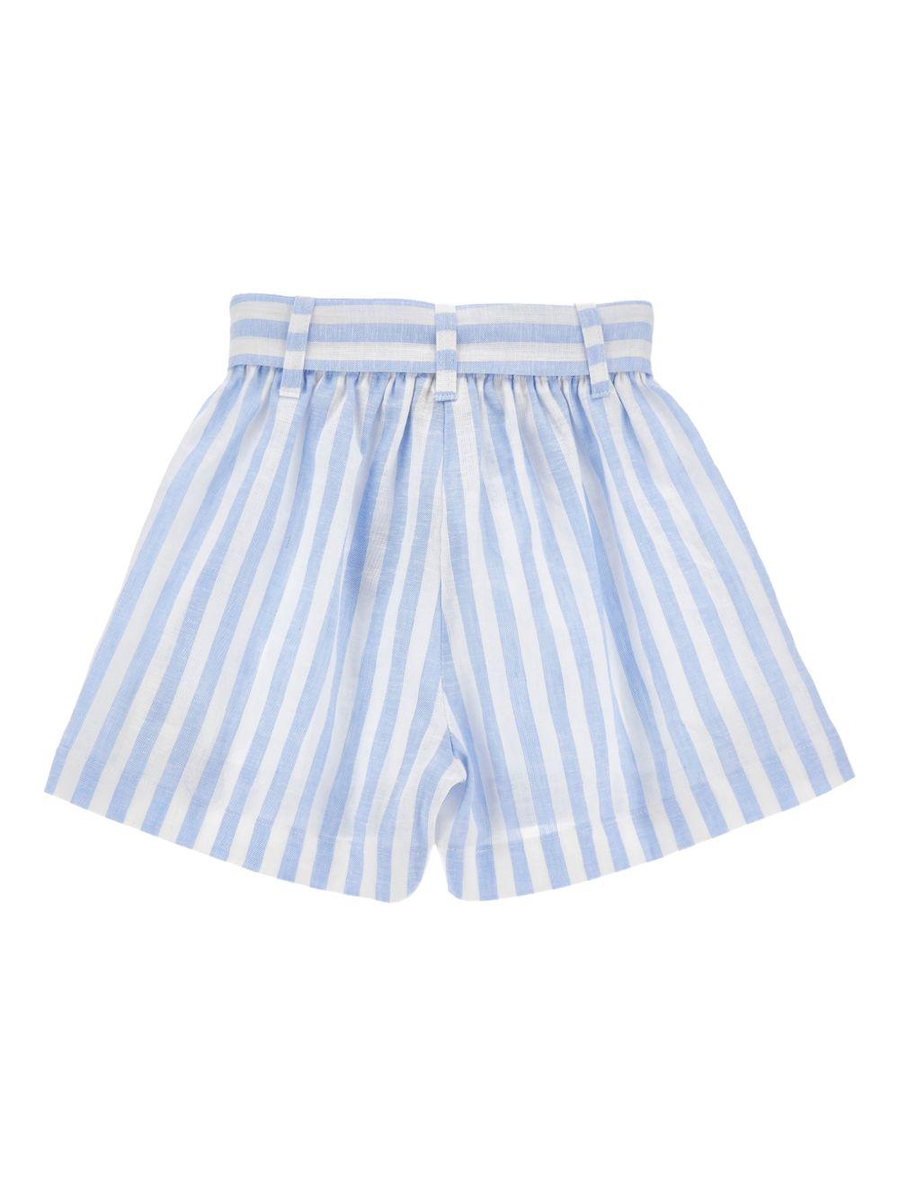 Shorts per bambina Monnalisa a righe 11G4157320 9958 MONNALISA 