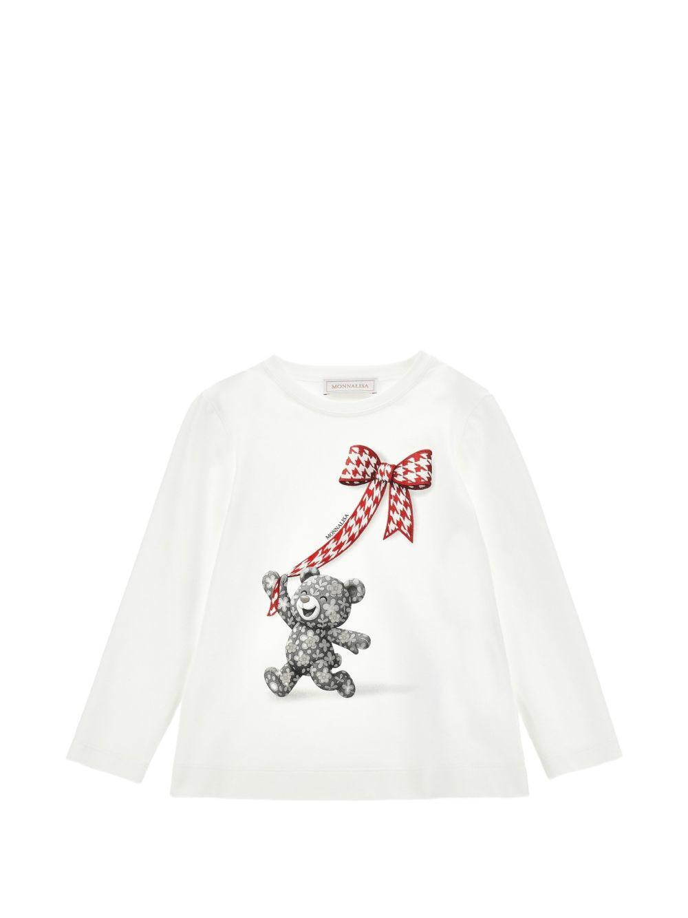 T-shirt per bambina Monnalisa Teddy 11H6198201 0132 MONNALISA 