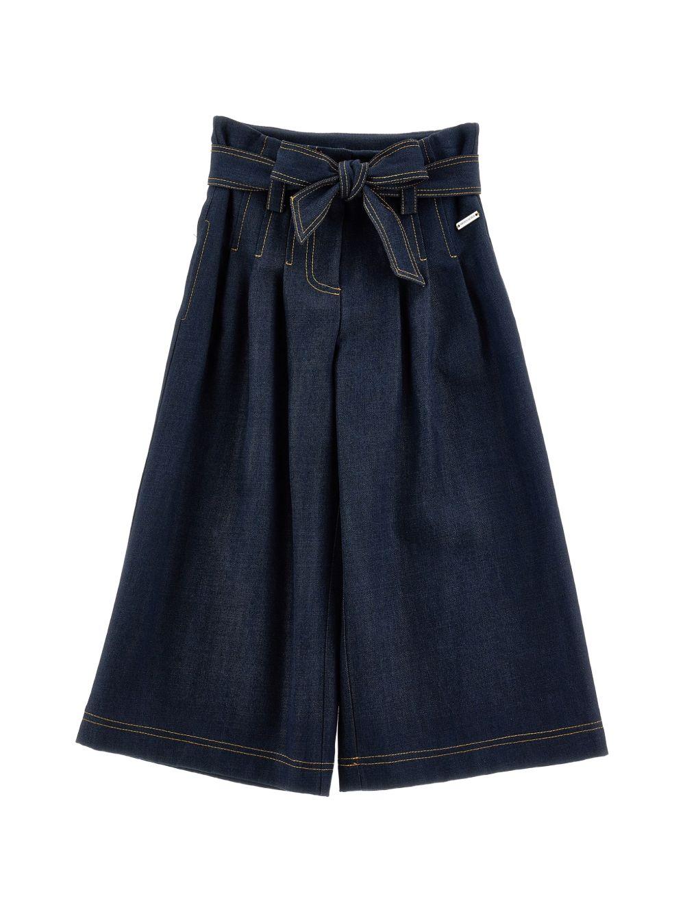 Jeans per bambina Monnalisa con cintura 17H4008208 055S MONNALISA 