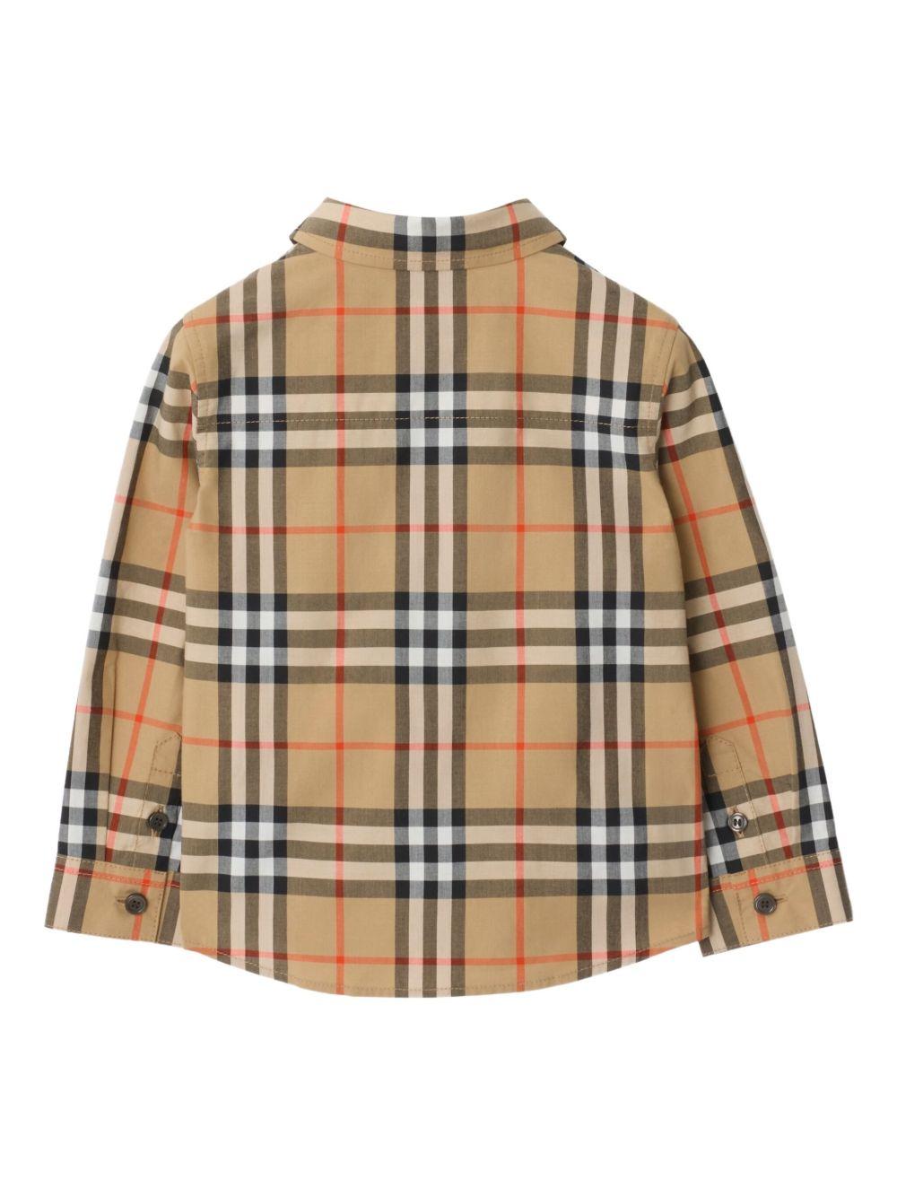 Camicia per neonato Burberry Kids in check 8121242 B9368 BURBERRY KIDS 