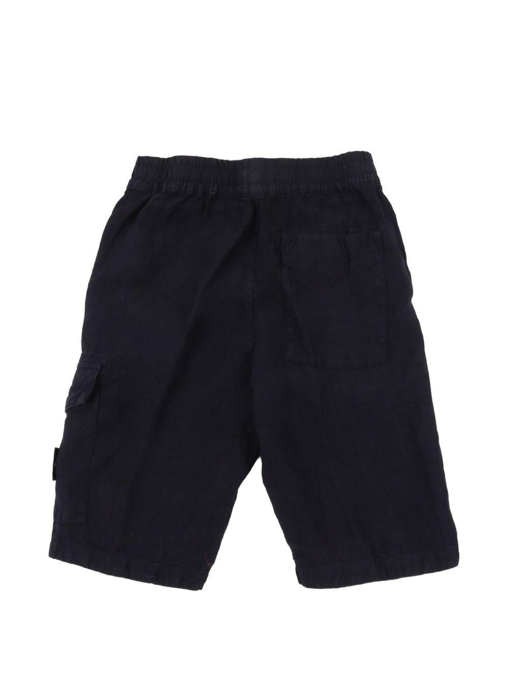 Bermuda per bambino Stone Island Junior in lino L1S16L100001S0145 V0020 STONE ISLAND JUNIOR 