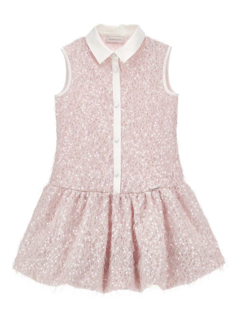 Abito per bambina Monnalisa pailettes 79G9047024 0091 MONNALISA 
