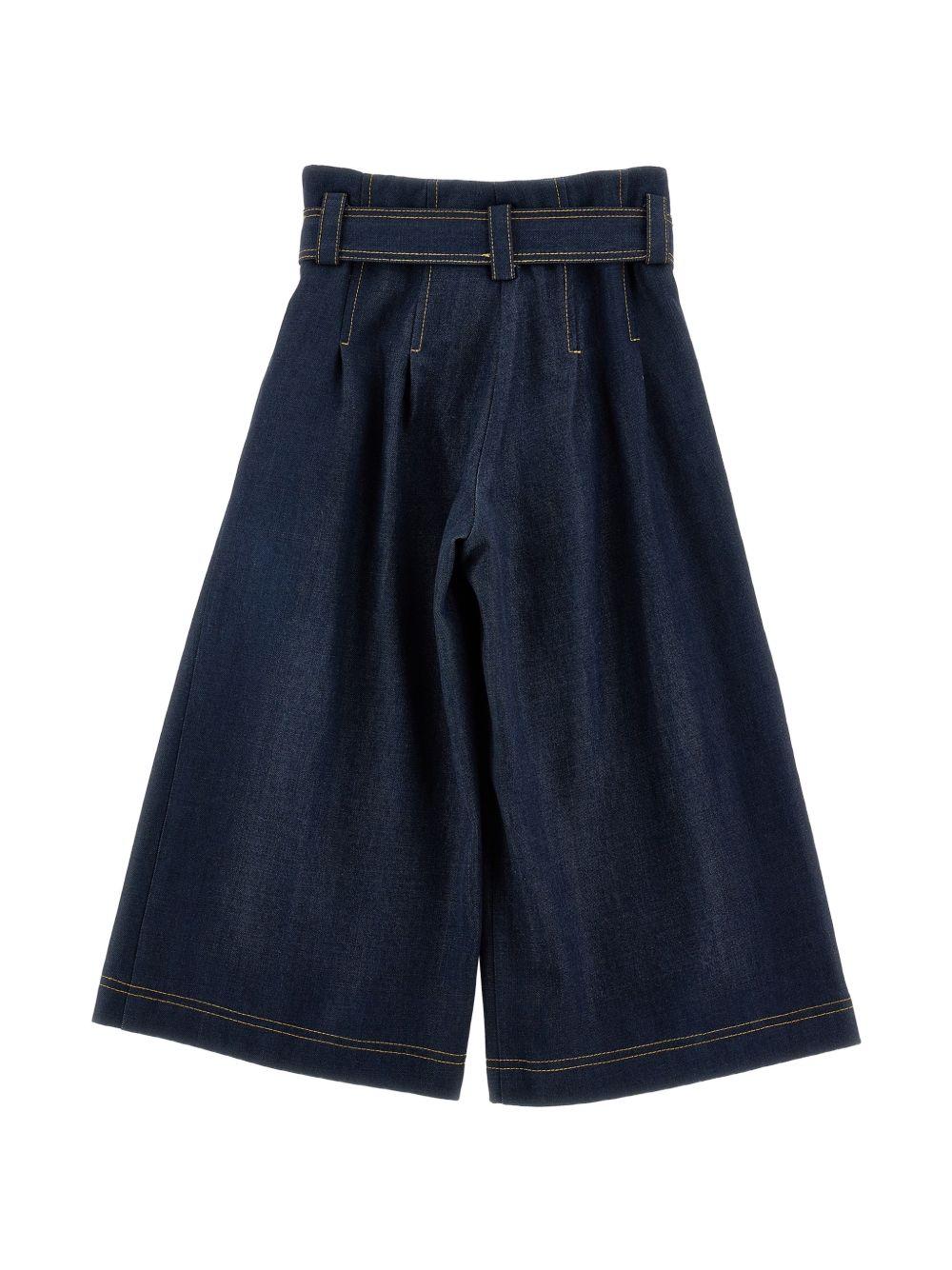 Jeans per bambina Monnalisa con cintura 17H4008208 055S MONNALISA 
