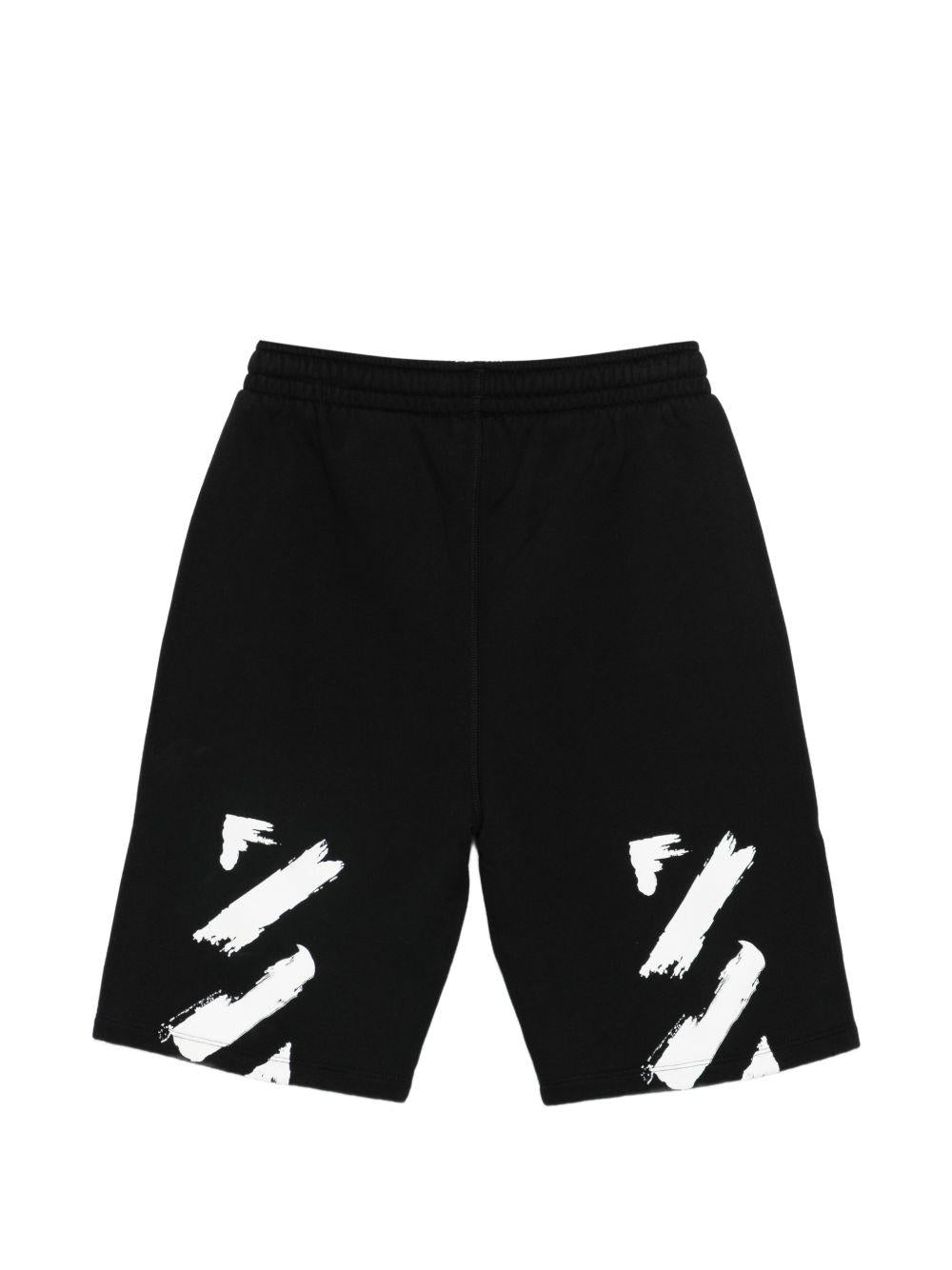 Bermuda per bambino Off White Kids con stampa OBCI001S26FLE003 001 OFF WHITE KIDS 