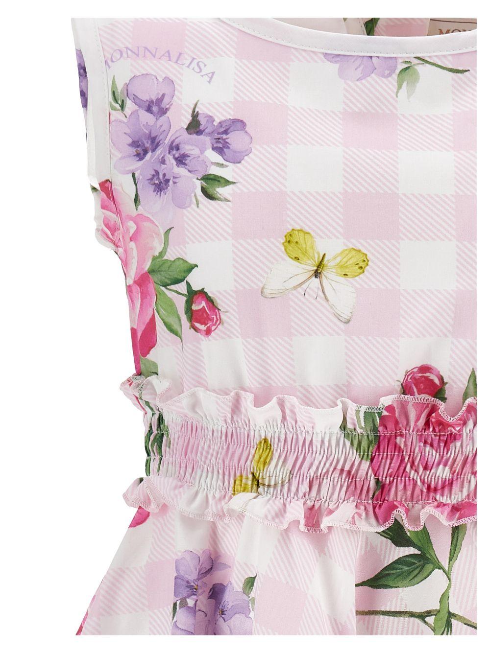 Abito per bambina Monnalisa floreale 11G9087621 0090 MONNALISA 