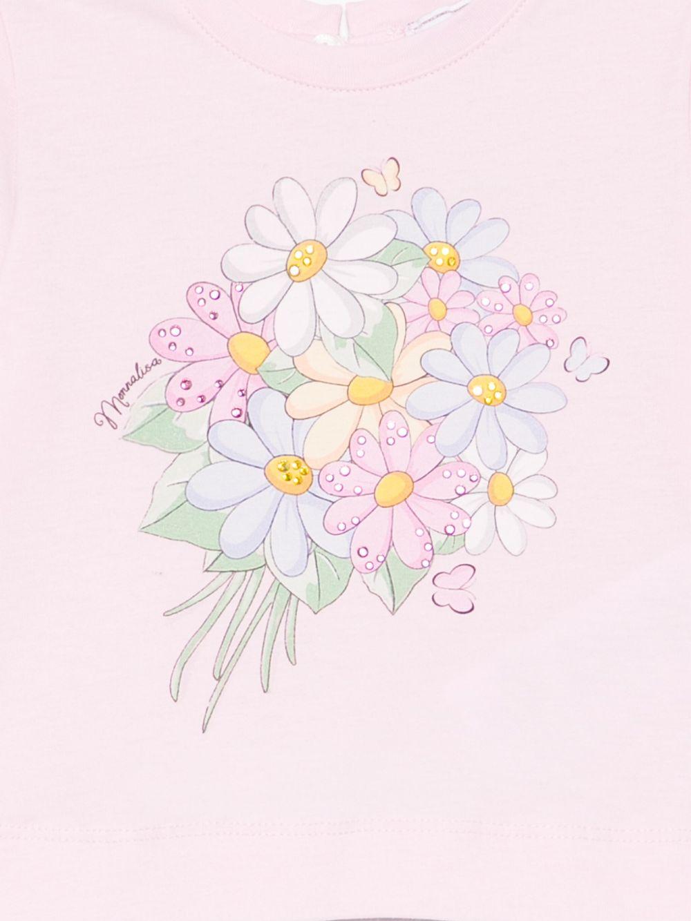 Monnalisa t-shirt con stampa 39E6125002 0090 MONNALISA 