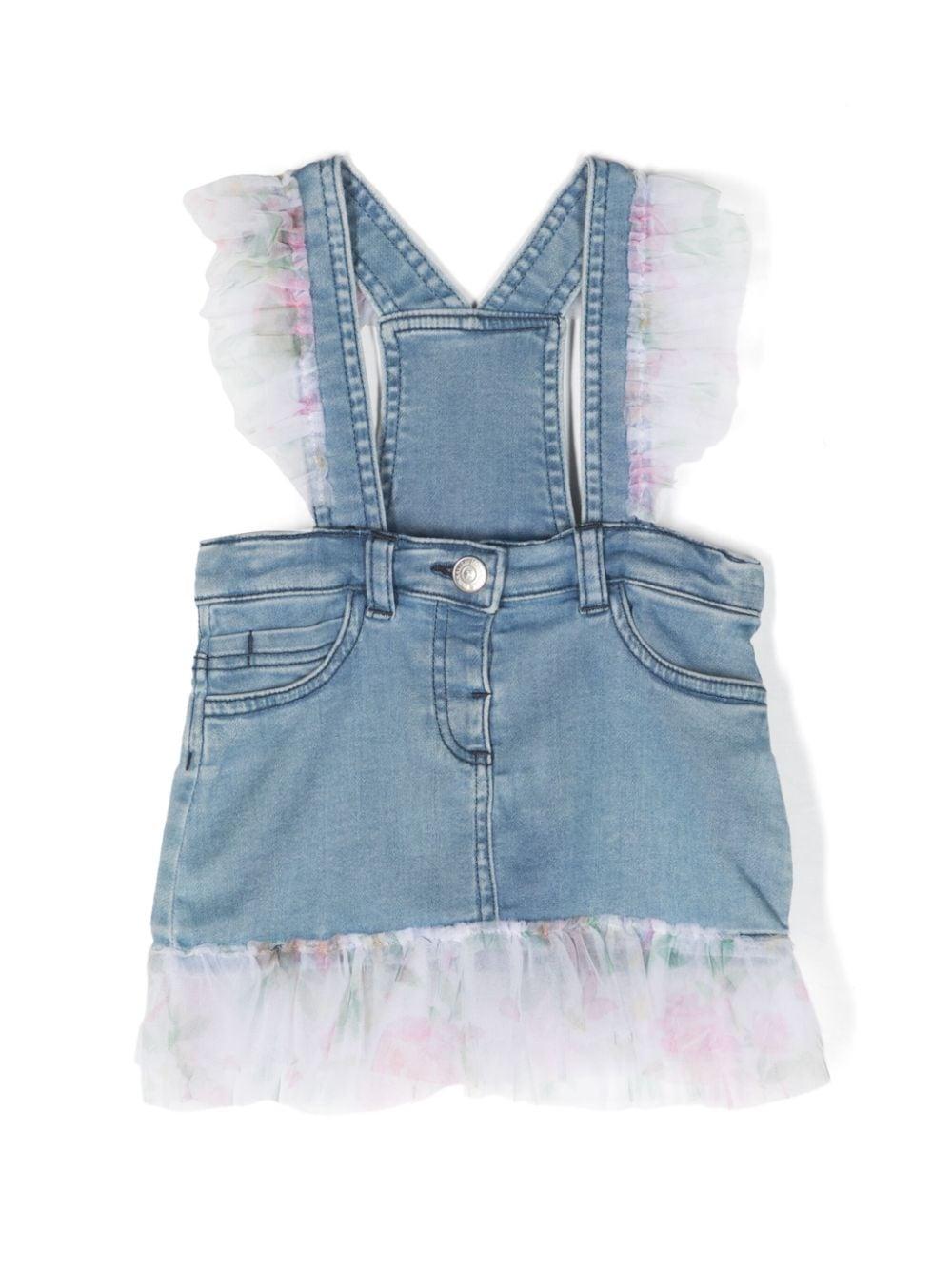 Monnalisa salopette in denim 39C7013007 0062 MONNALISA 
