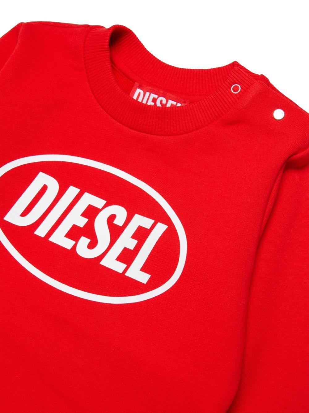 Felpa per neonato Diesel Kids con stampa K00752KYAVF K405 DIESEL KIDS 