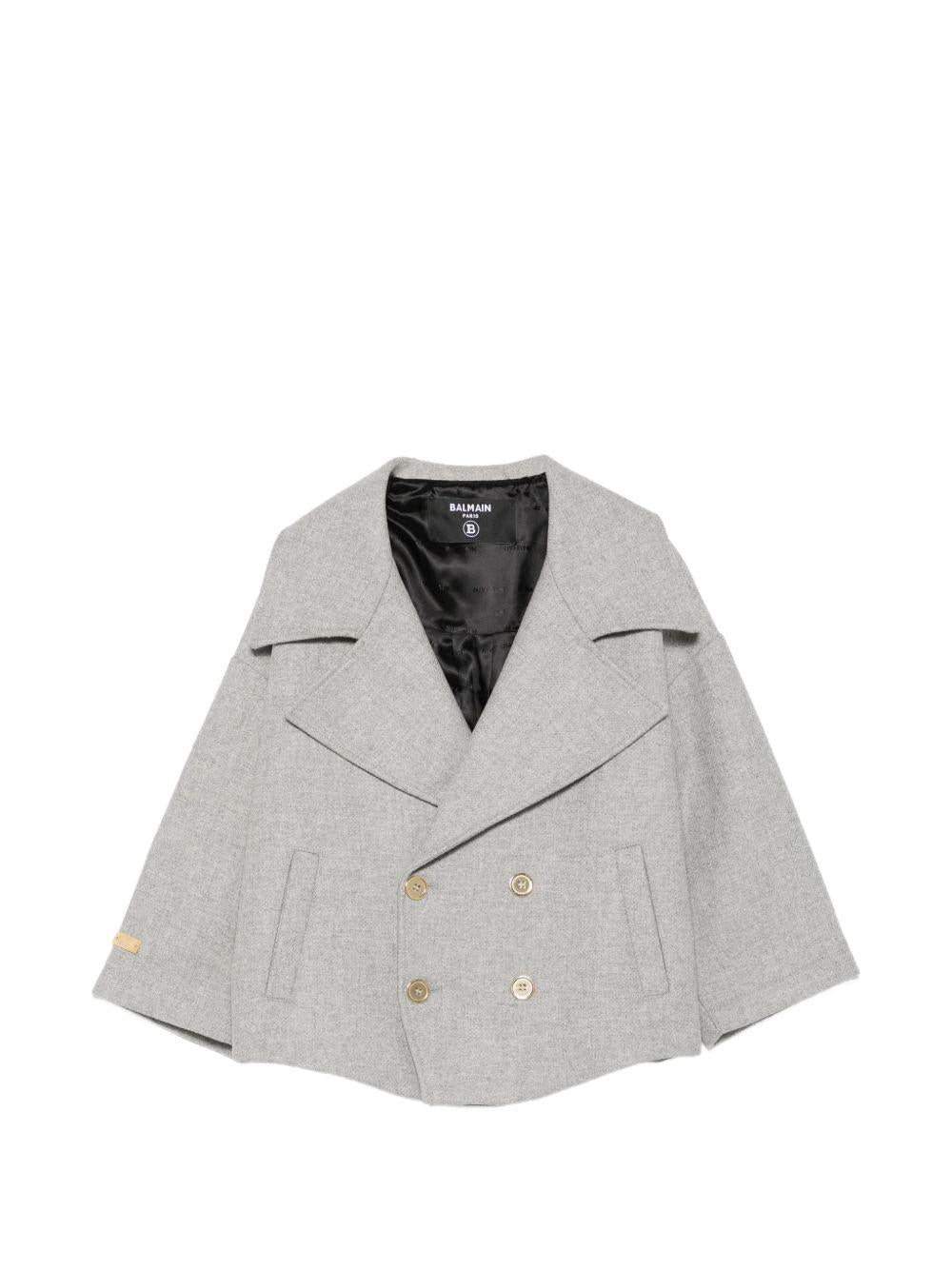 Cappotto per bambina Balmain Kids caban BZ2H10E0254 806OR BALMAIN KIDS 