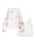 Blusa per bambina Monnalisa in tulle 71G3087657 0091 MONNALISA 