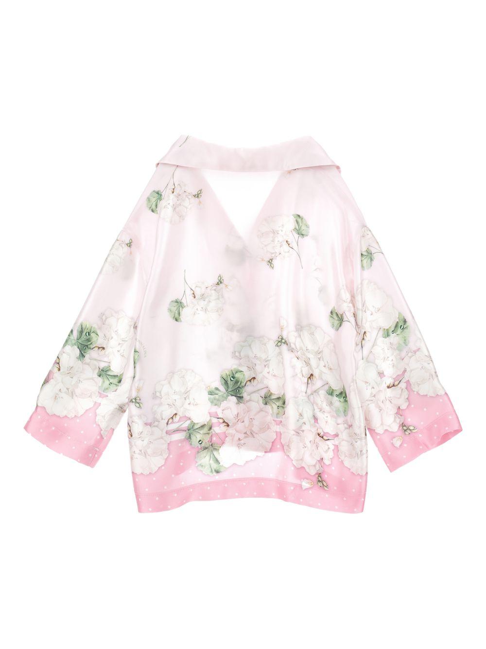 Camicia per bambina Monnalisa floreale 71G3027668 0091 MONNALISA 