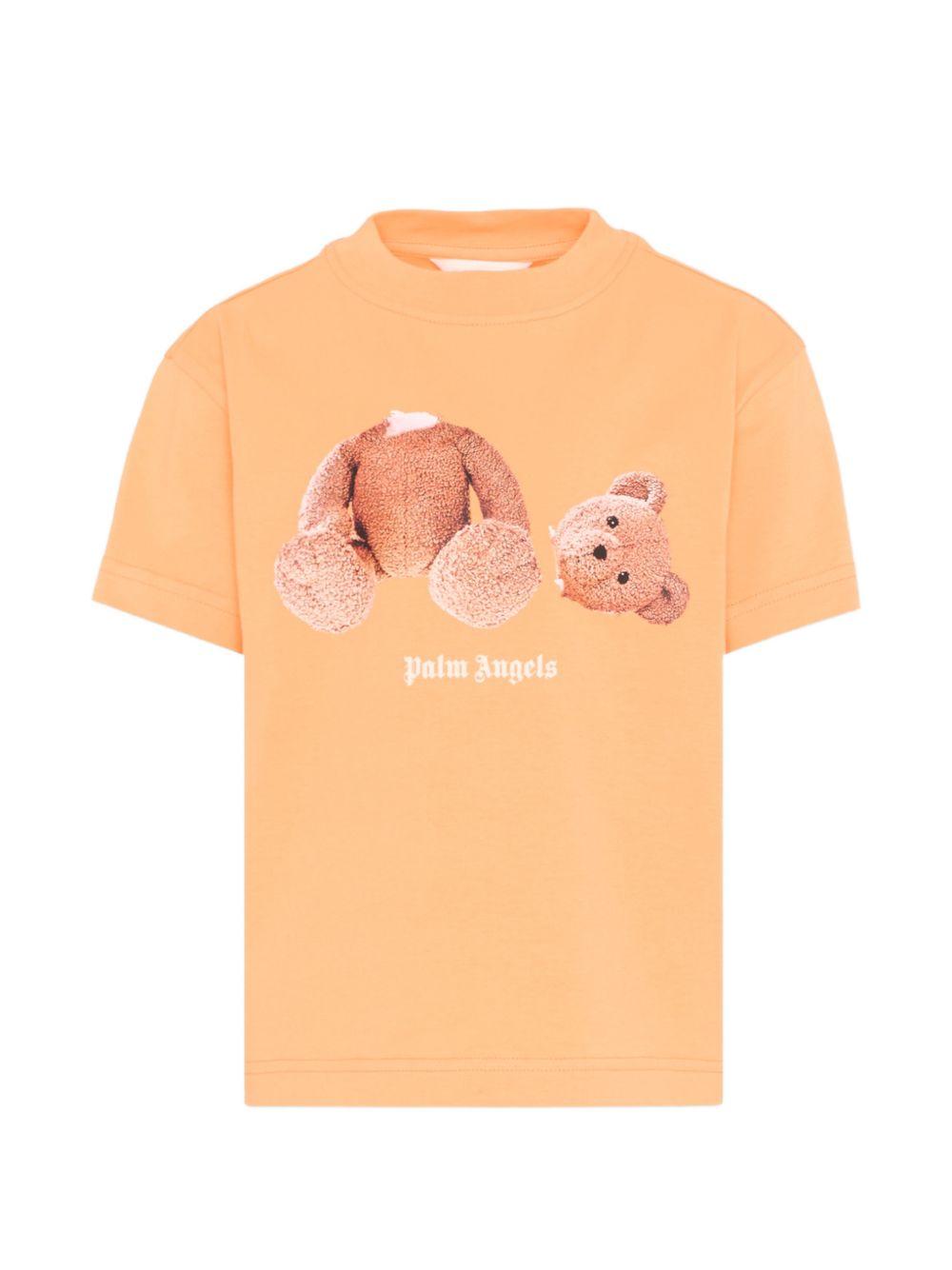 T-shirt per bambino Palm Angels Kids con orsetto PBAA003S26JER001 030 PALM ANGELS KIDS 