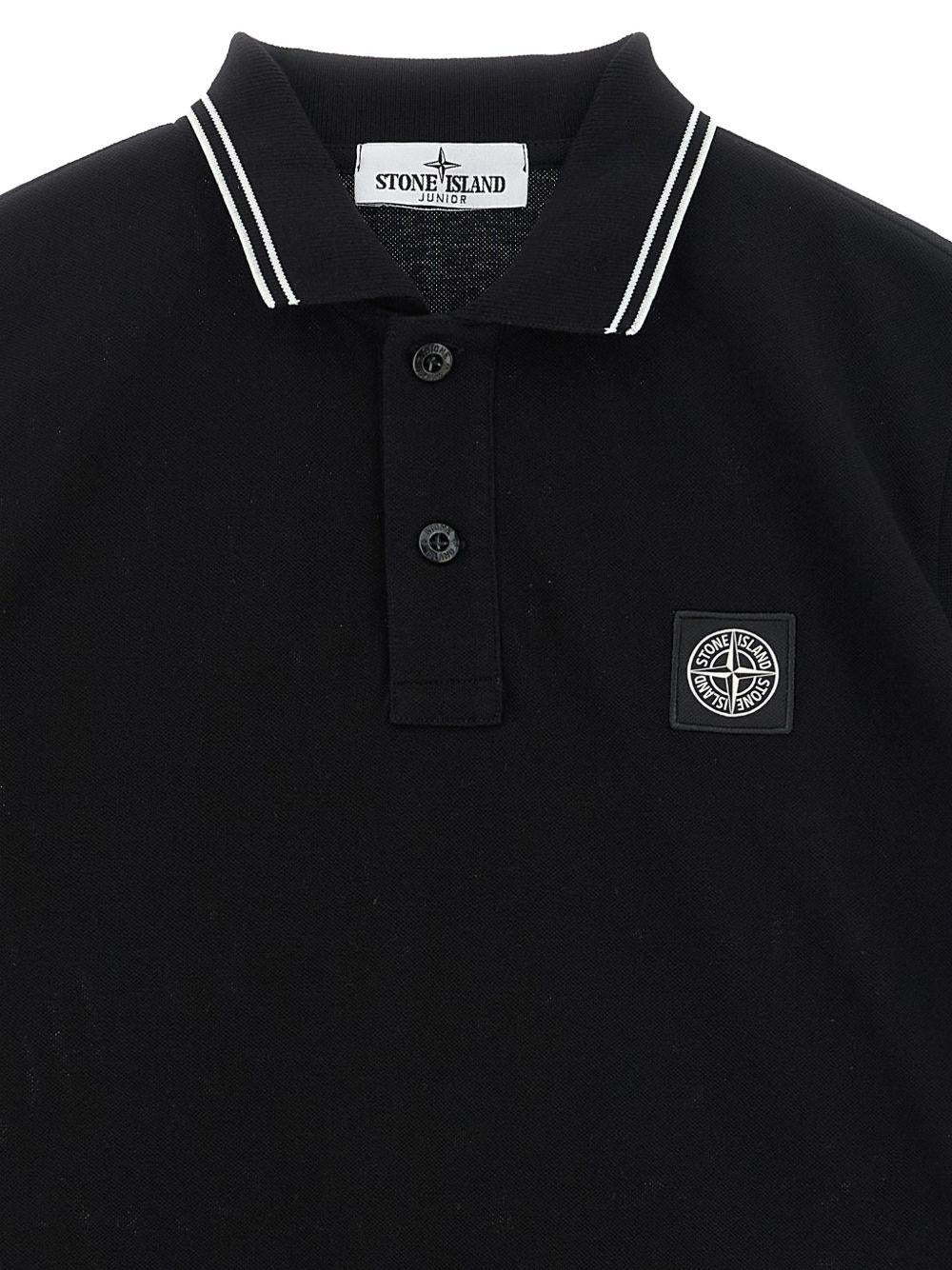 Polo per bambino Stone Island Junior con logo L1S162200002S0018 V0029 STONE ISLAND JUNIOR 