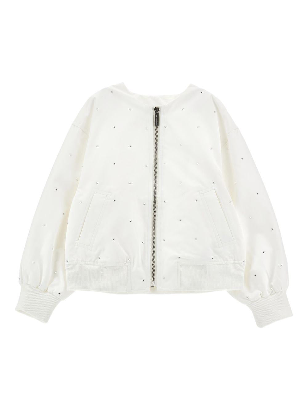 Bomber per bambina Monnalisa con strass 17G1027021 0099 MONNALISA 