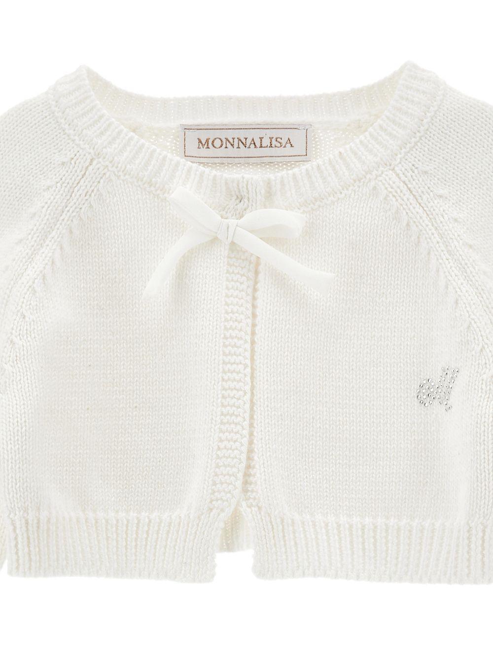 Cardigan per neonata Monnalisa con fiocco 73G8007036 0001 MONNALISA 