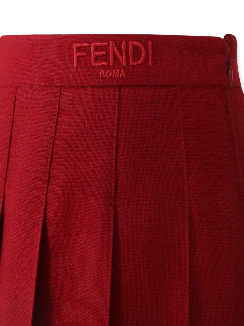 Fendi Kids gonna plissettata JFE154AS5A F1PNH FENDI KIDS 
