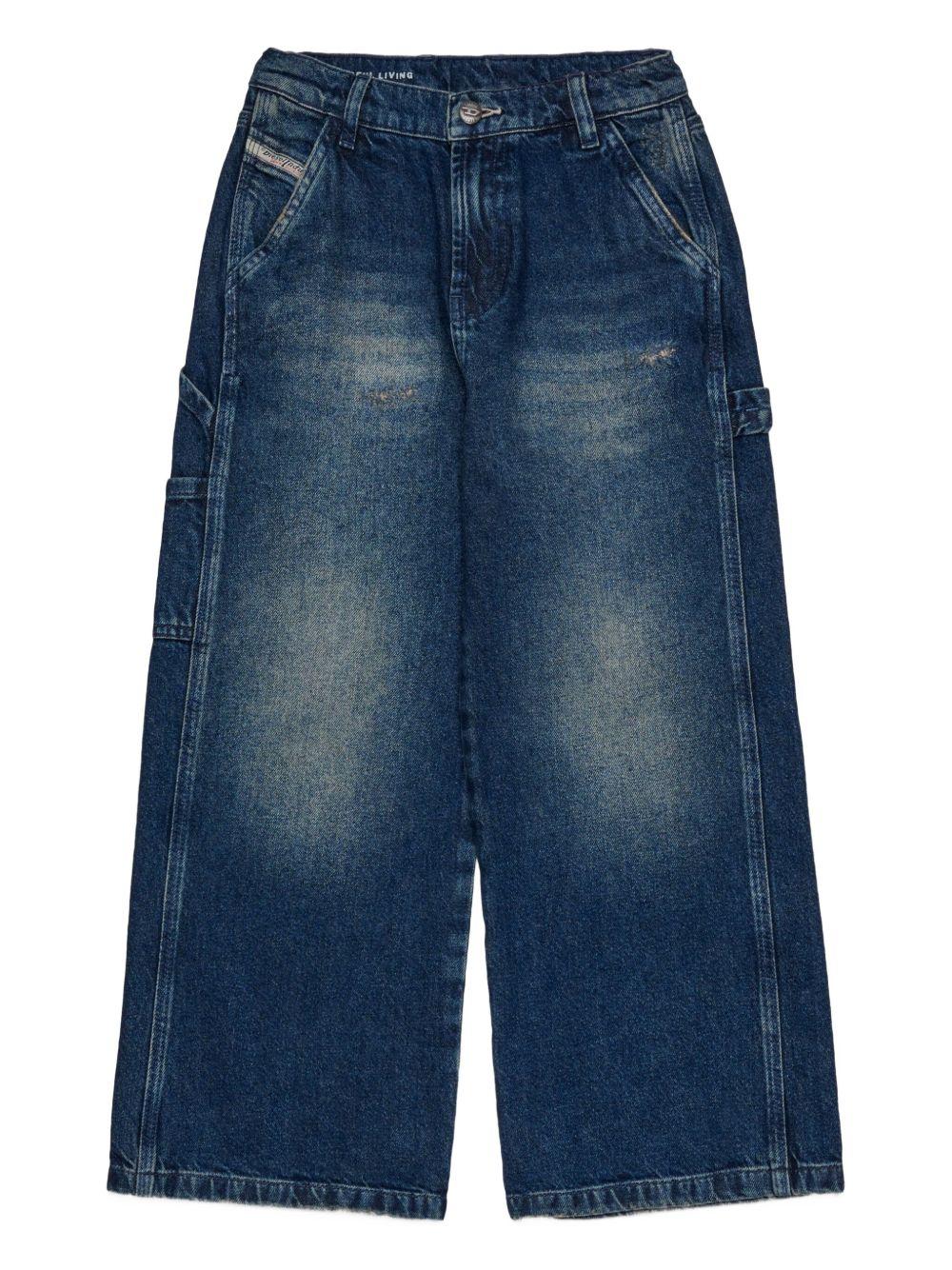 Jeans per bambina Diesel Kids larghi - Ninna Nanna