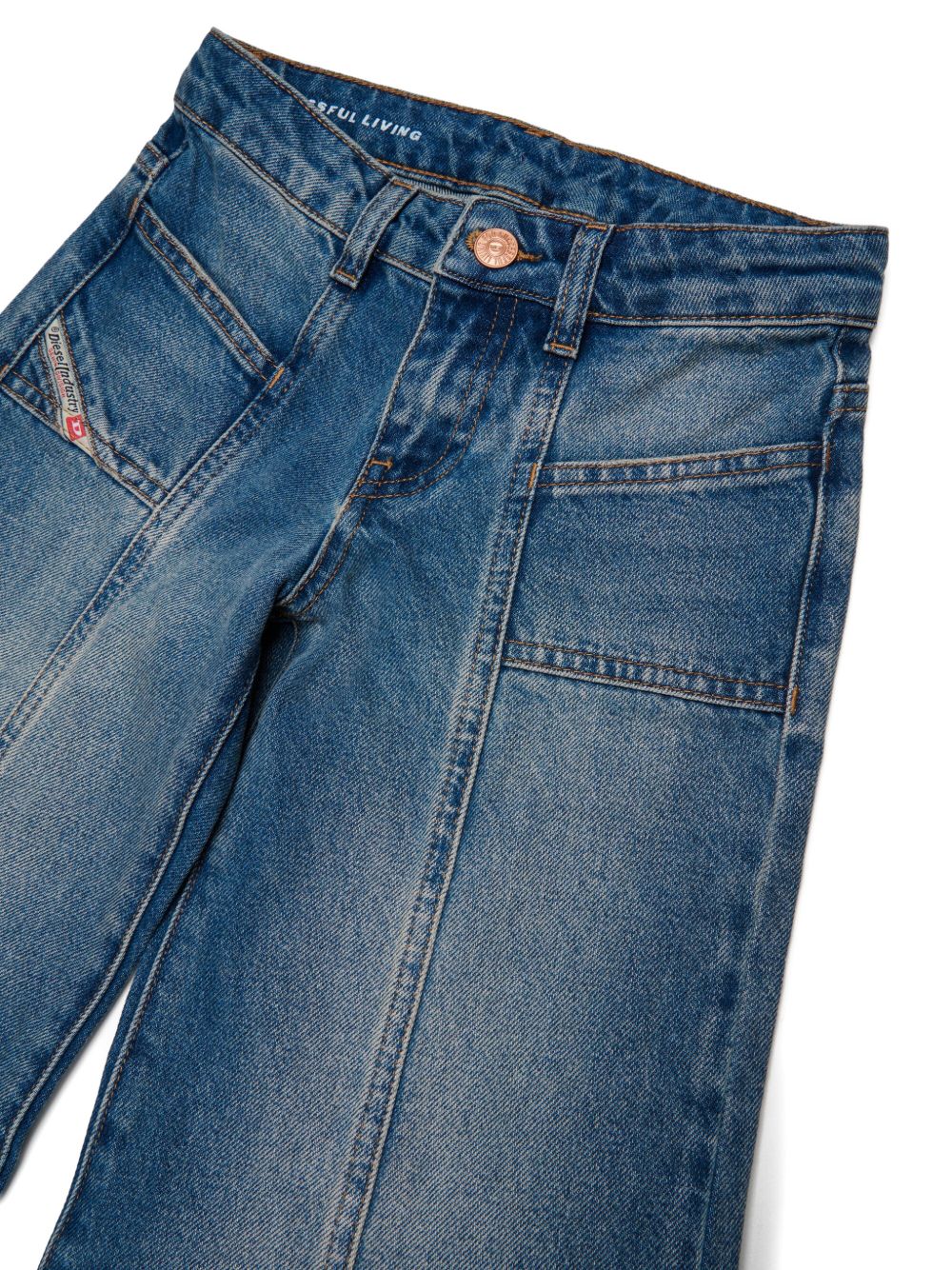 Jeans per bambina Diesel Kids svasati - Ninna Nanna