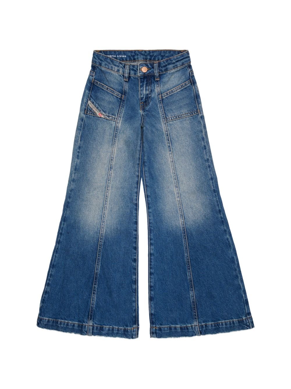 Jeans per bambina Diesel Kids svasati - Ninna Nanna