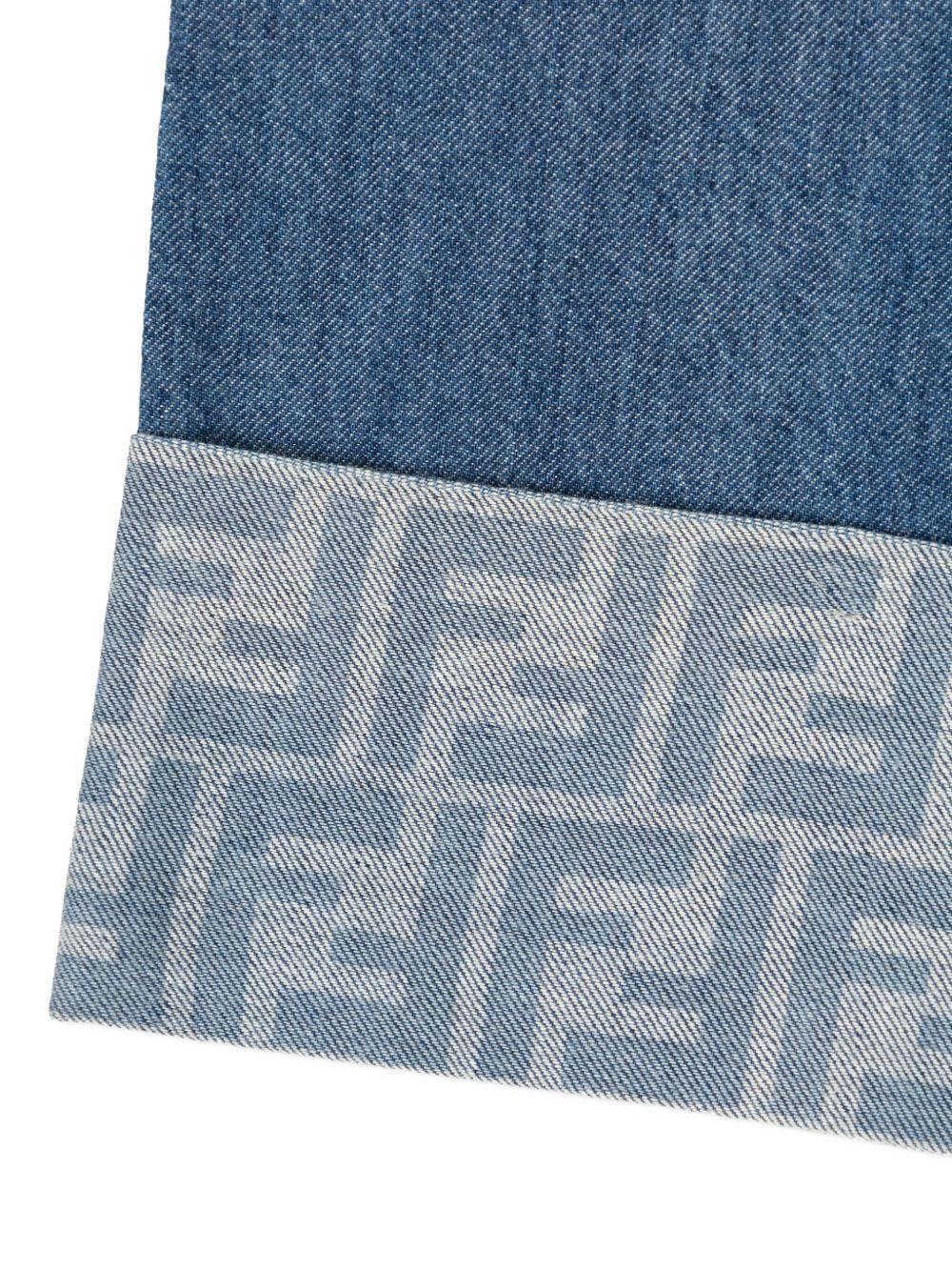Jeans per bambina Fendi Kids a gamba larga - Ninna Nanna