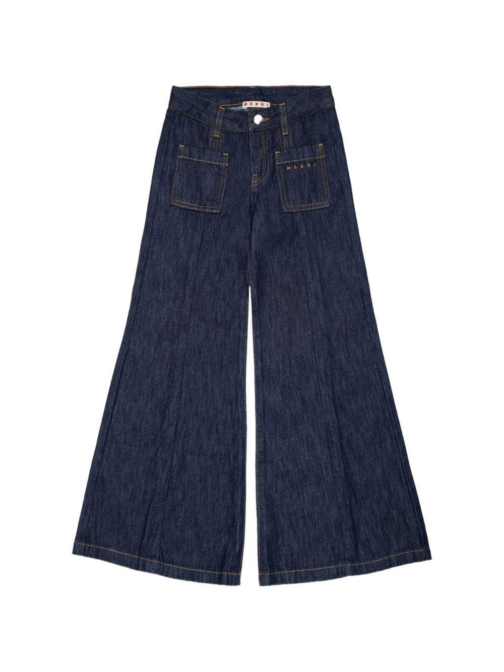 Jeans per bambina Marni Kids a gamba larga - Ninna Nanna