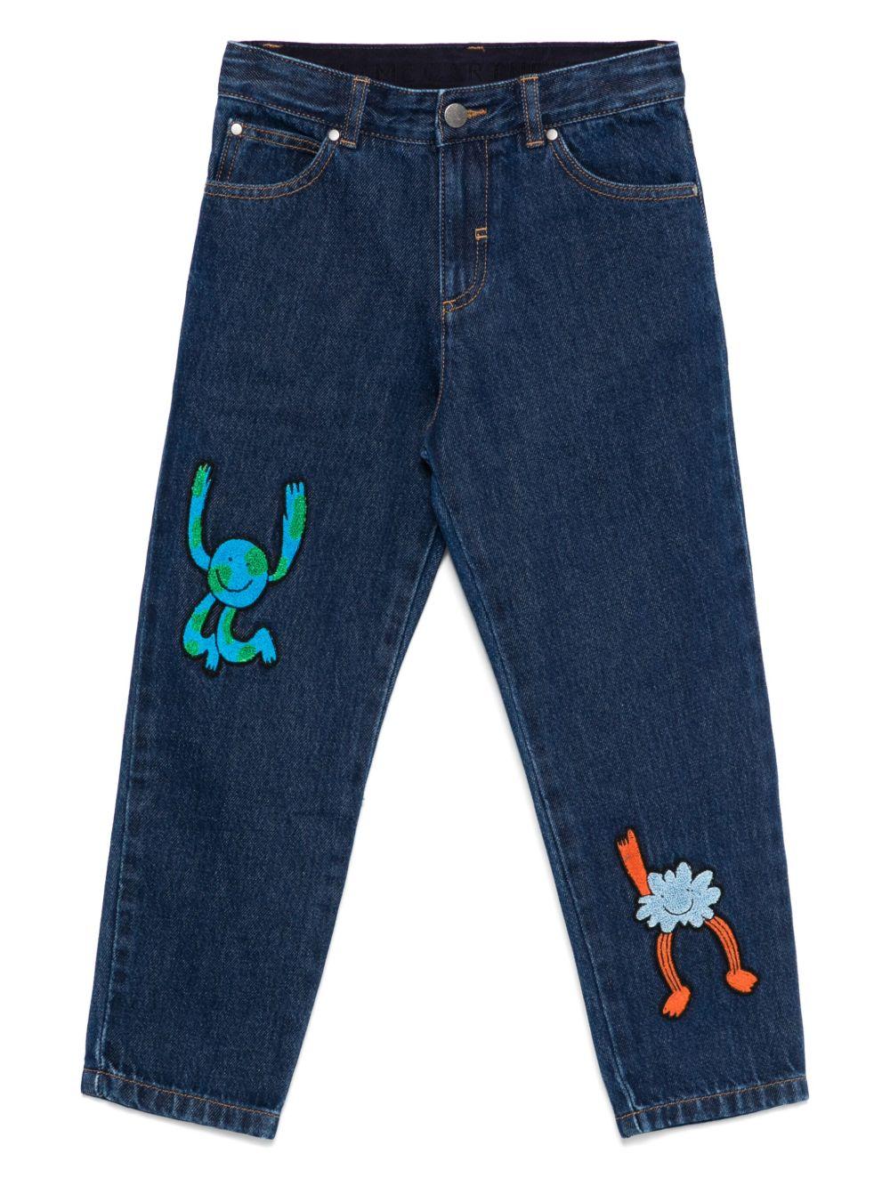 Jeans per bambina Stella McCartney Kids fantasia - Ninna Nanna