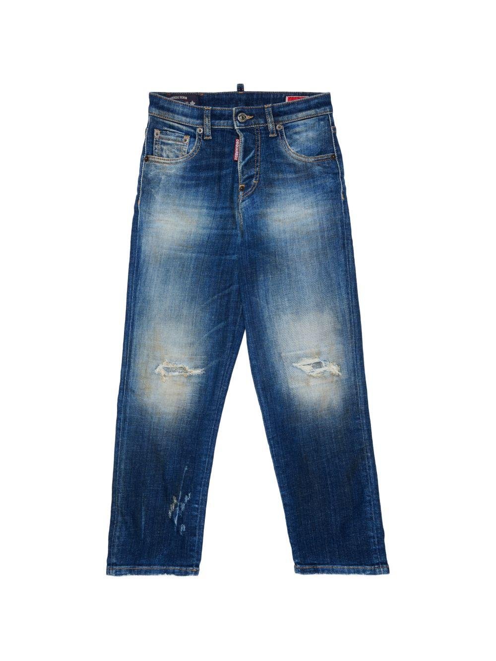 Jeans per bambino Dsquared2 Kids con strappi - Ninna Nanna