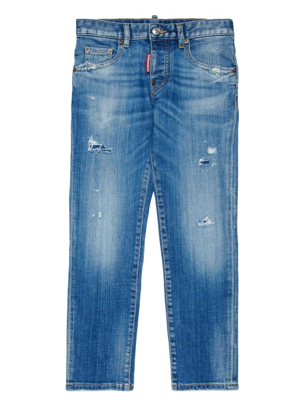 Jeans per bambino Dsquared2 Kids con strappi - Ninna Nanna