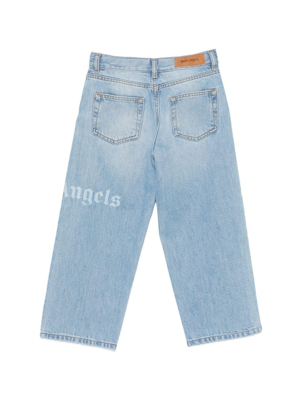 Jeans per bambino Palm Angels Kids con logo - Ninna Nanna