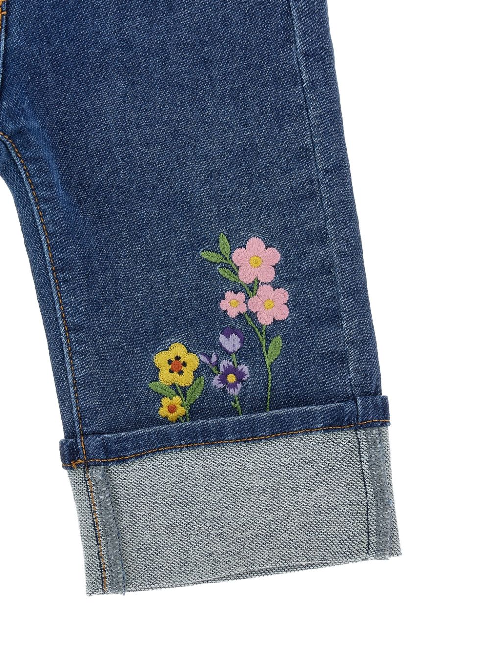 Jeans per neonata Monnalisa con ricamo - Ninna Nanna