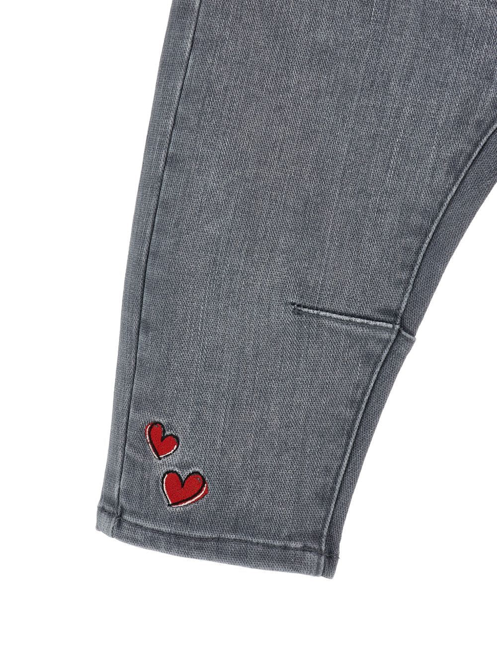 Jeans per neonata Monnalisa con ricamo - Ninna Nanna