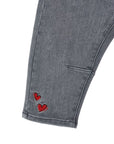 Jeans per neonata Monnalisa con ricamo - Ninna Nanna