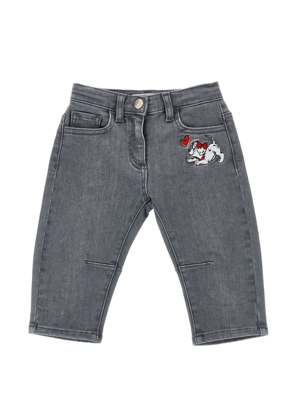 Jeans per neonata Monnalisa con ricamo - Ninna Nanna