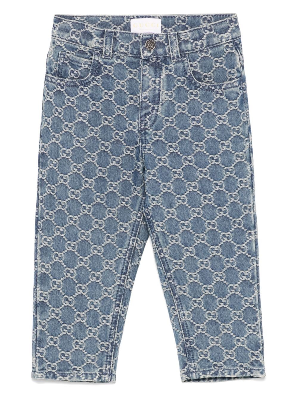 Jeans per neonato Gucci Kids GG jacquard - Ninna Nanna