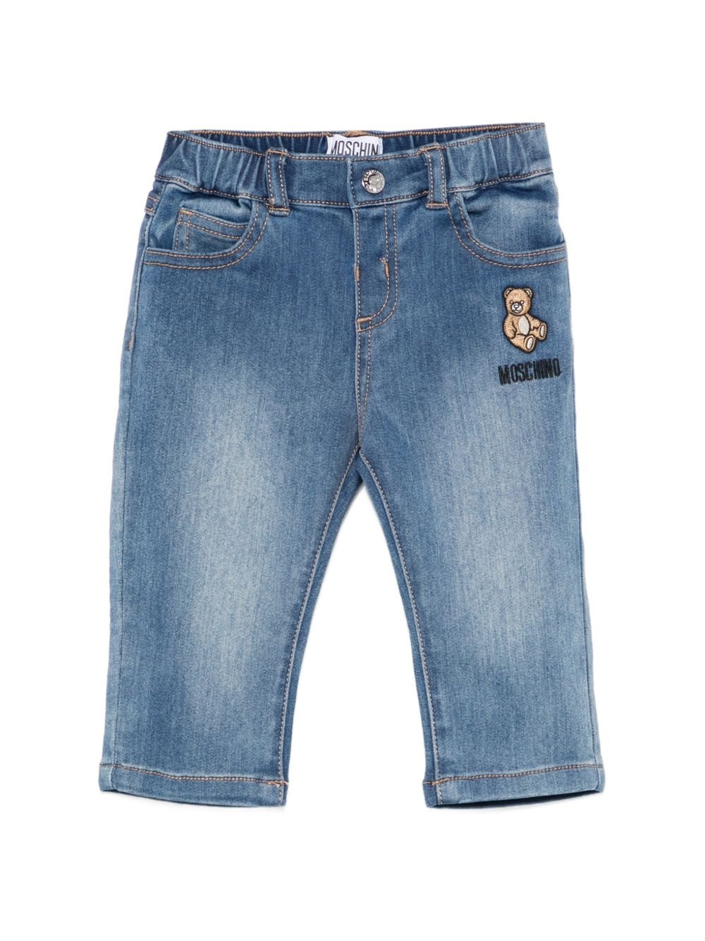Jeans per neonato Moschino Kids con ricamo - Ninna Nanna