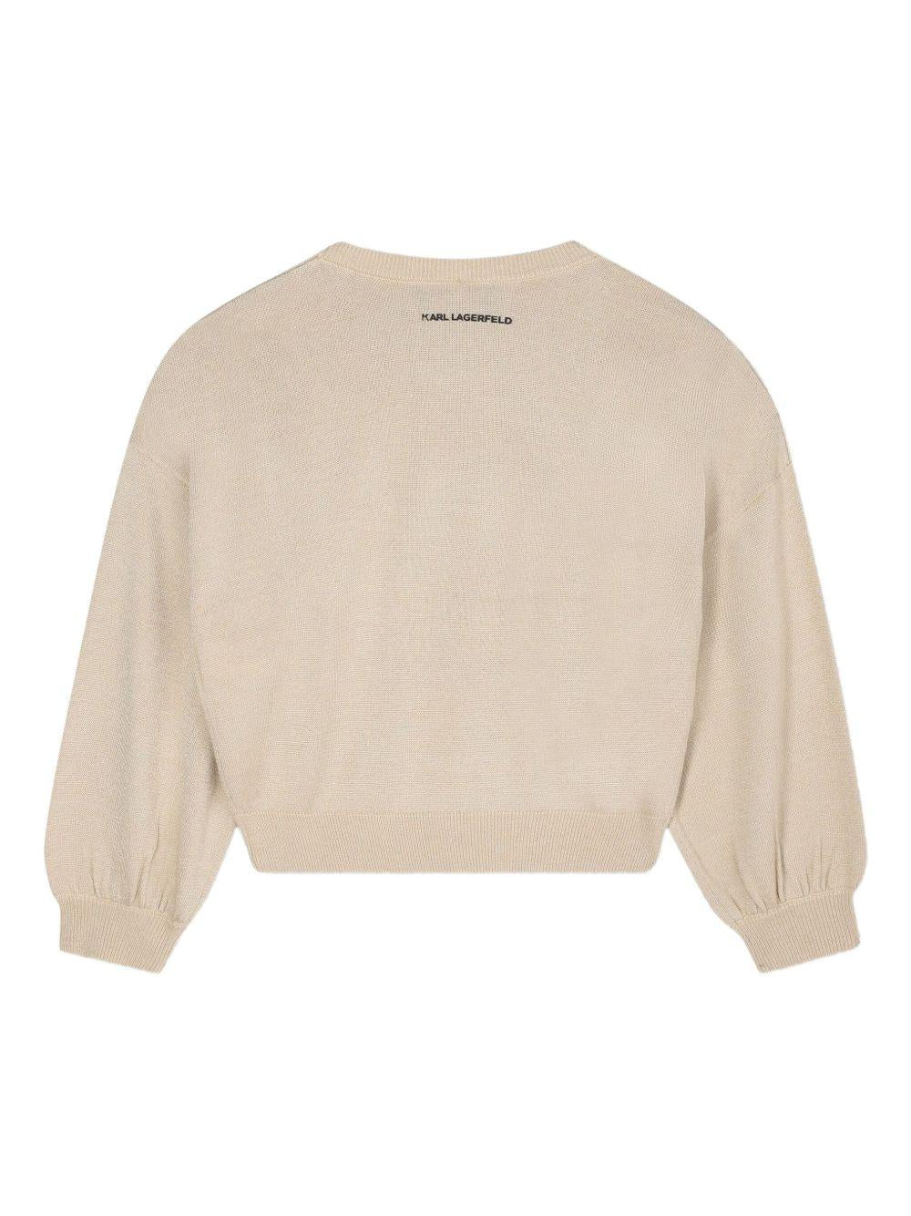 Karl Lagerfeld Kids maglione con logo - Ninna Nanna