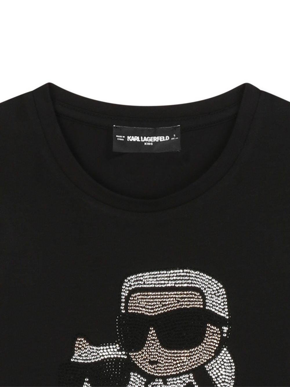 Karl Lagerfeld Kids t-shirt con strass - Ninna Nanna