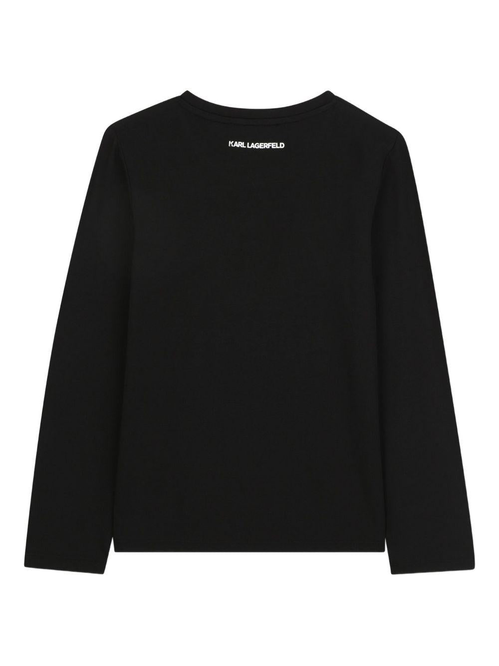 Karl Lagerfeld Kids t-shirt con strass - Ninna Nanna