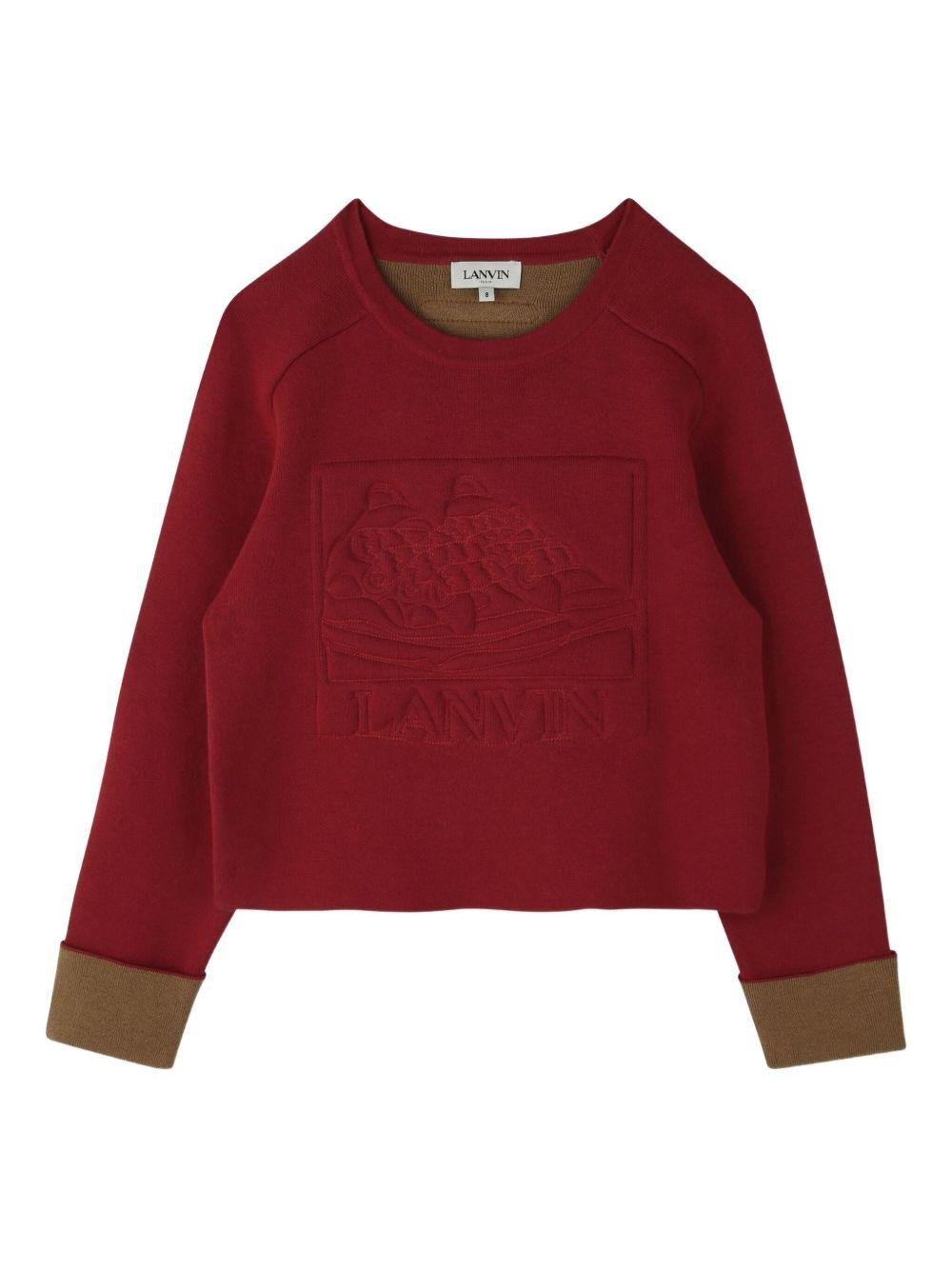 Lanvin Kids felpa con logo - Ninna Nanna