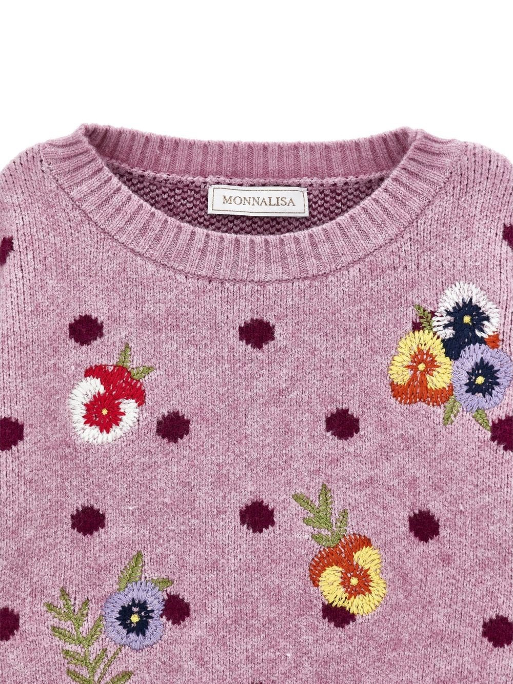 Maglioncino per bambina Monnalisa a fiori - Ninna Nanna
