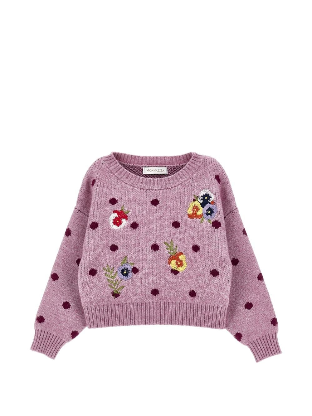 Maglioncino per bambina Monnalisa a fiori - Ninna Nanna