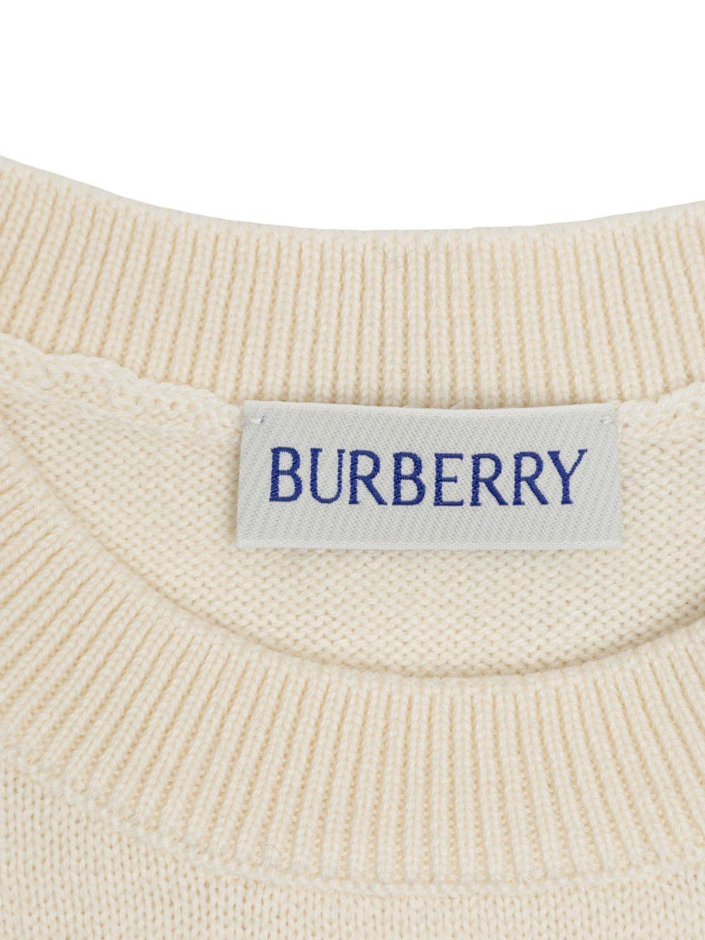Maglione per bambina Burberry Kids con logo - Ninna Nanna
