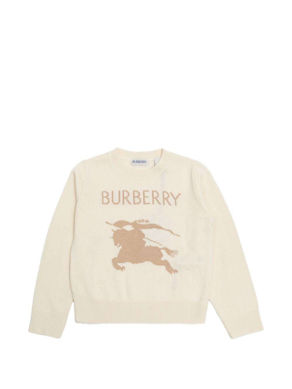 Maglione per bambina Burberry Kids con logo - Ninna Nanna