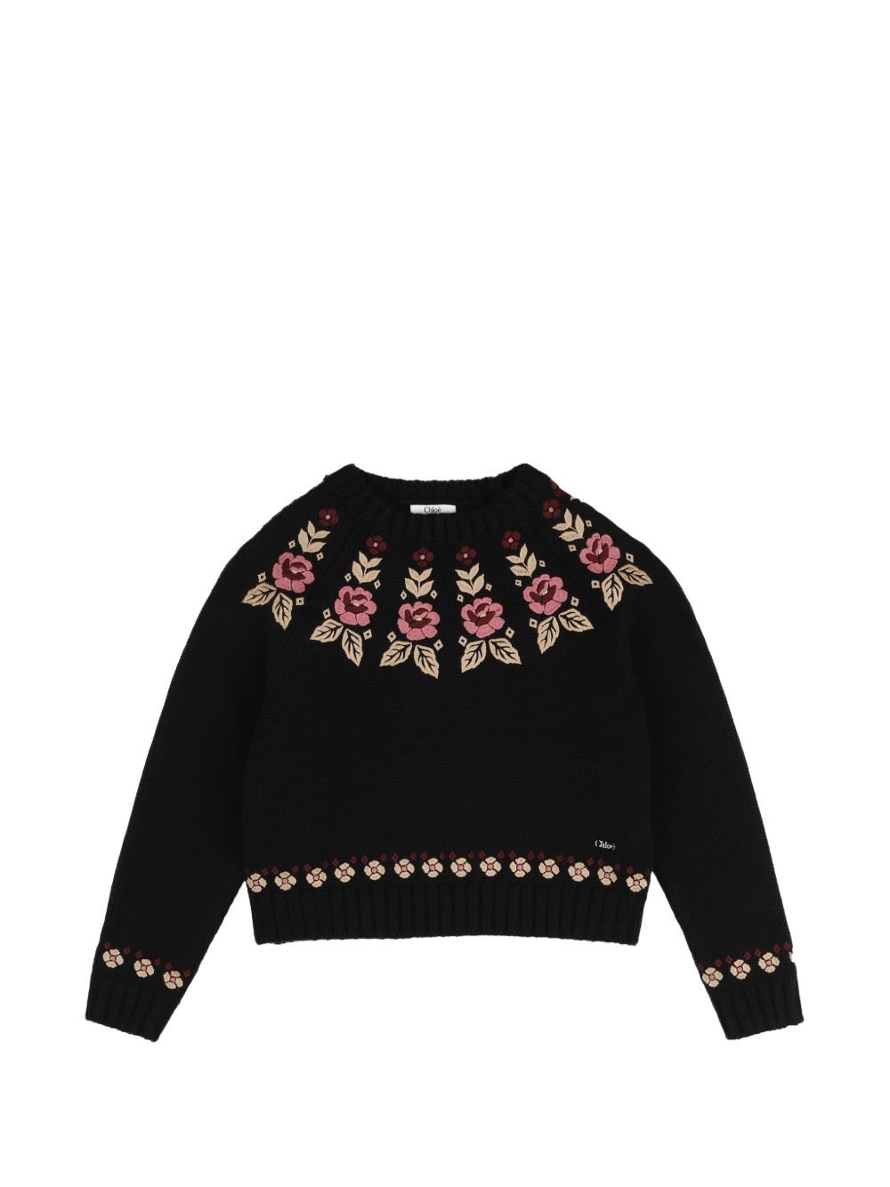 Maglione per bambina Chloé Kids a fiori - Ninna Nanna