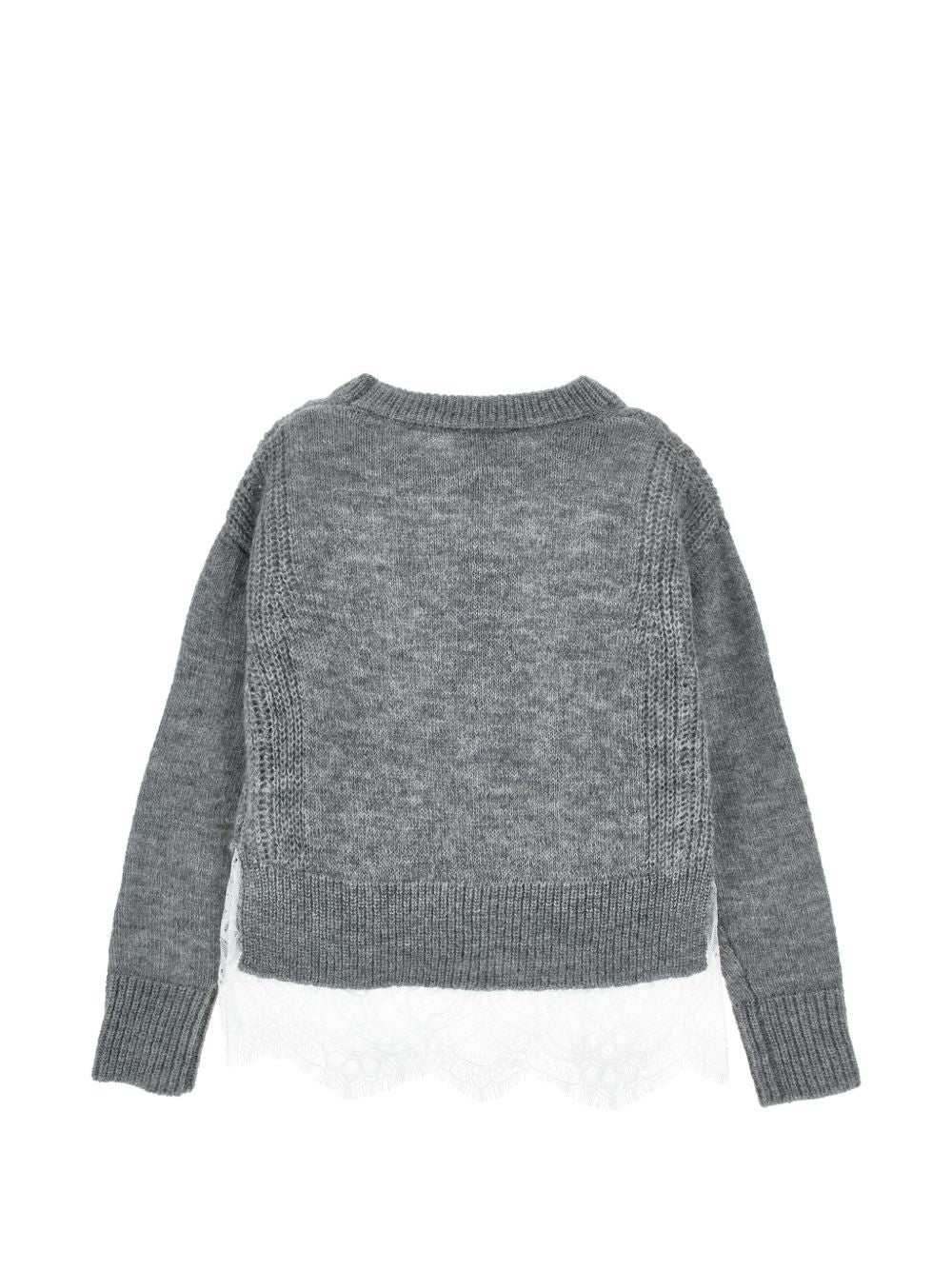 Maglione per bambina Ermanno Scervino Kids con pizzo - Ninna Nanna
