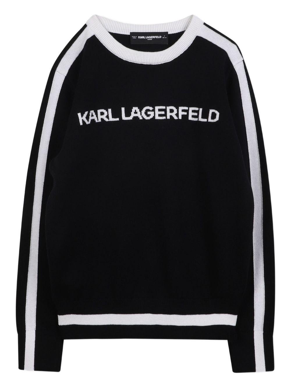Maglione per bambina Karl Lagerfeld Kids con logo - Ninna Nanna