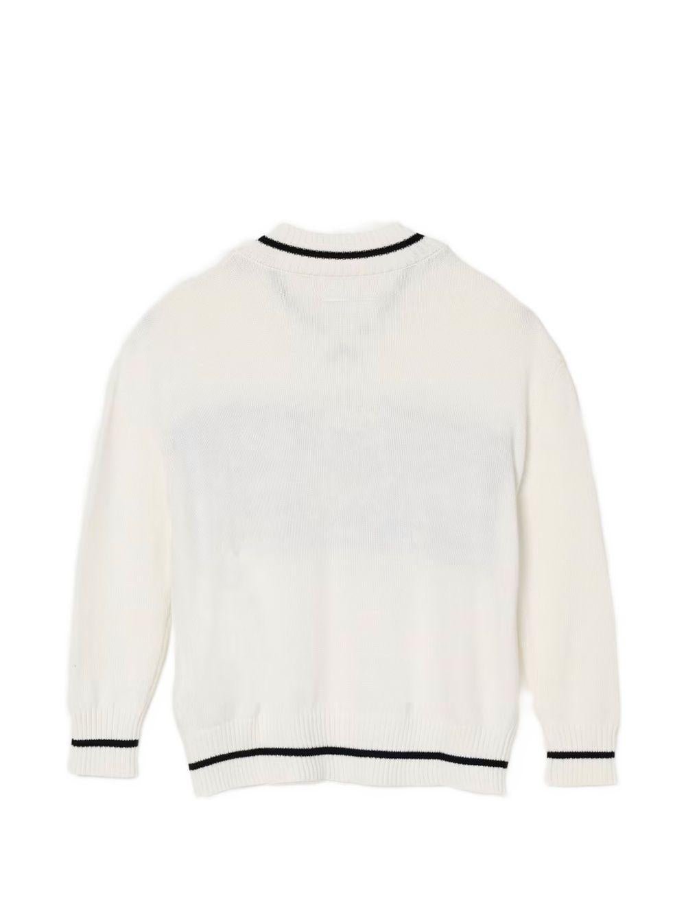 Maglione per bambina Maison Margiela Kids con logo - Ninna Nanna